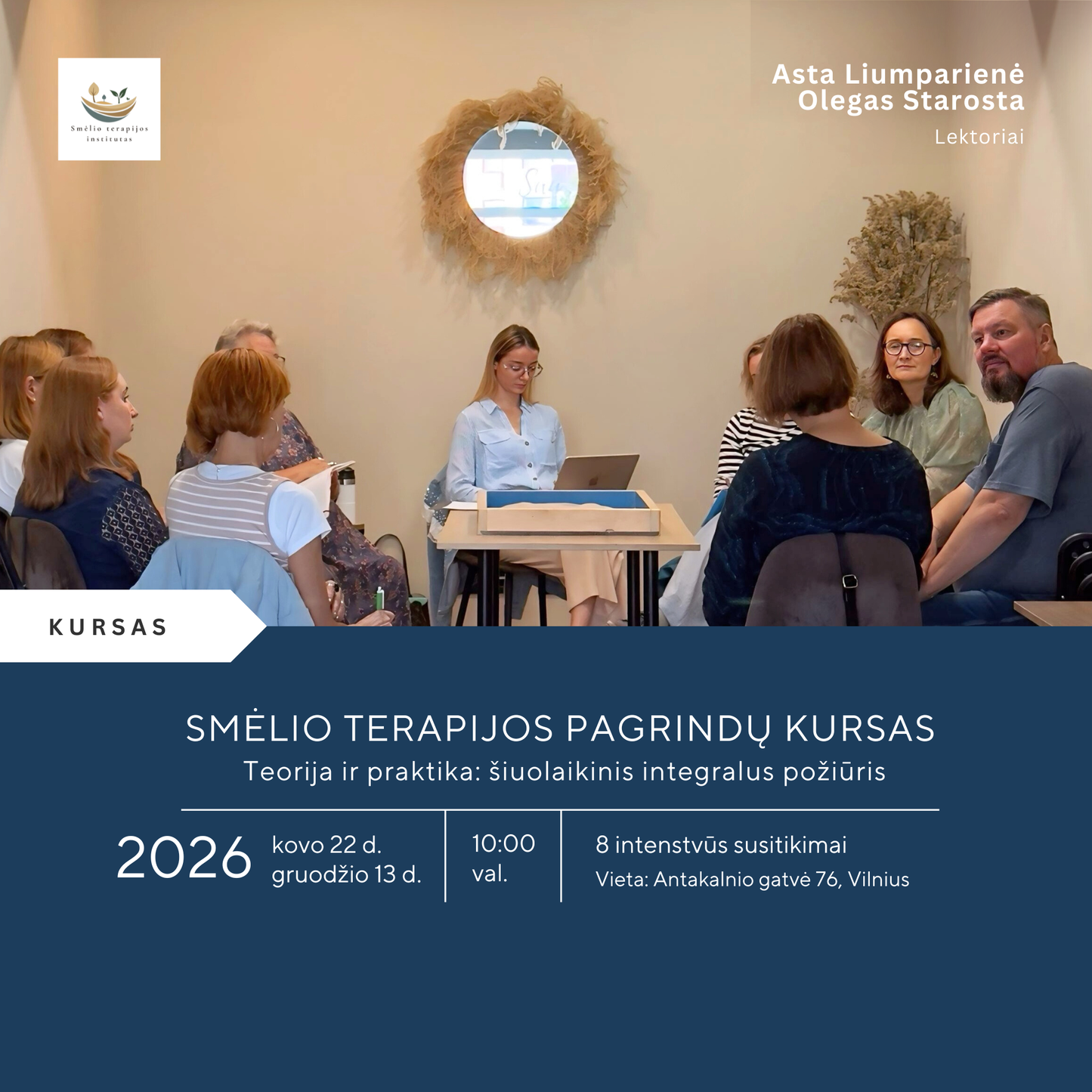 SMĖLIO TERAPIJOS pagrindų kursas